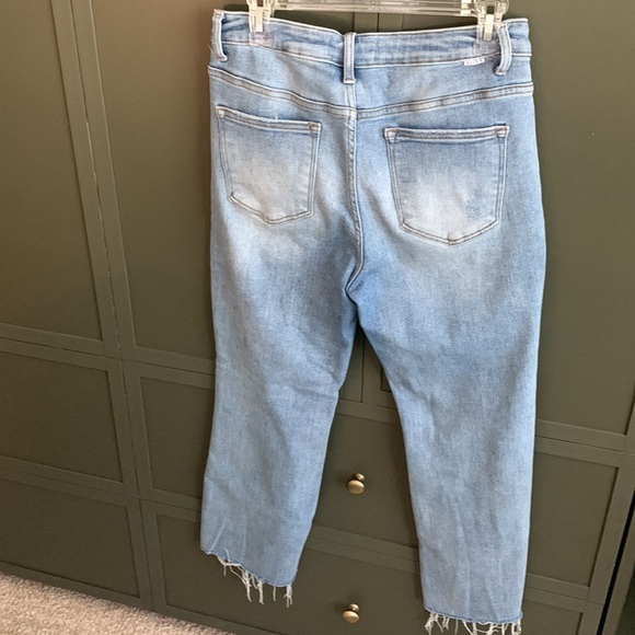 Risen Summer Days High Rise Light Vintage Wash Straight Leg Jeans - Picture 3 of 5